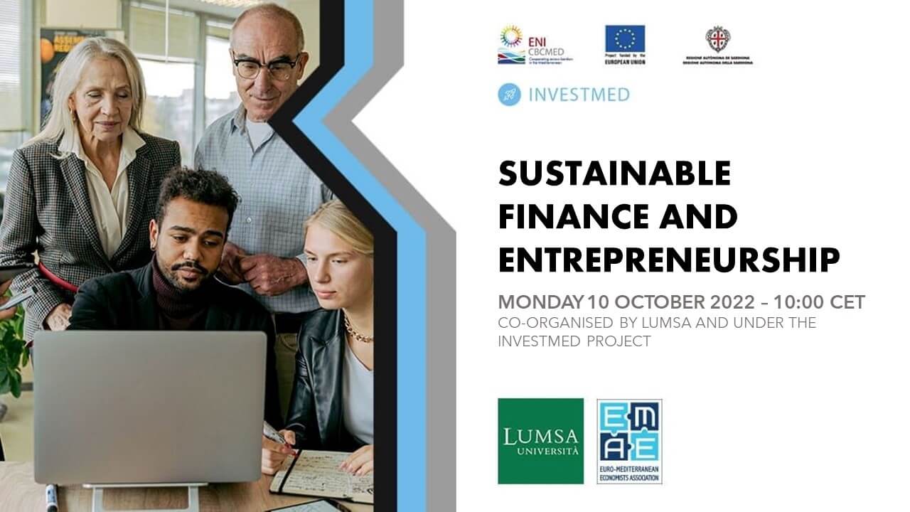 INVESTMED Seminar: "Sustainable finance and entrepreneurship"