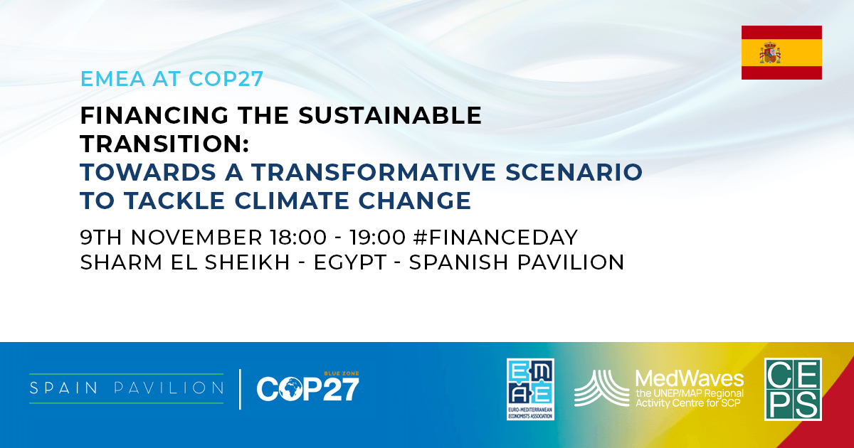 EMEA at COP27: Financing sustainable transition: Towards a transformative scenario to tackle climate change